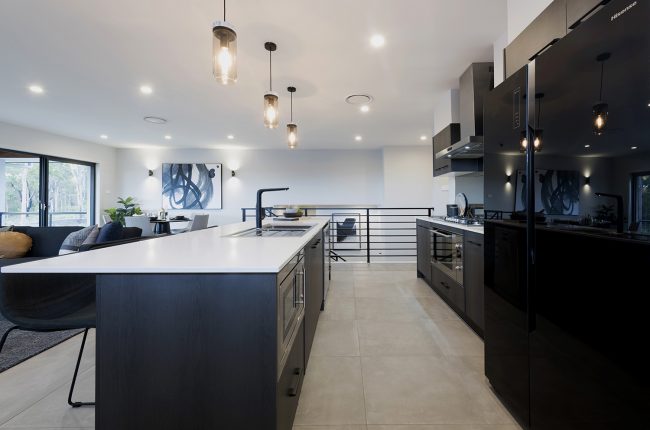 San Remo 273 black and navy kitchen design