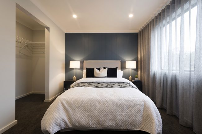 San Remo 273 master bedroom with walk in wardrobe