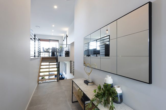 San Remo 273 entryway to split level home design