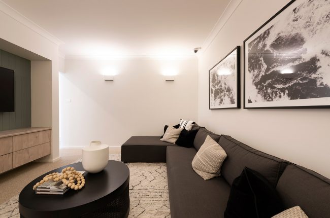 Avalon 1 242 theatre room with monochrome theme