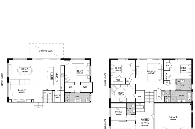 carolina 1 311 floor plan with garage on the right