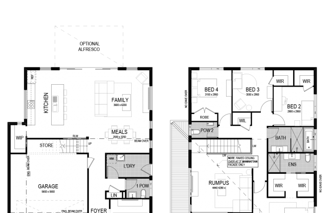 cayman 255 floor plans with garage on the left