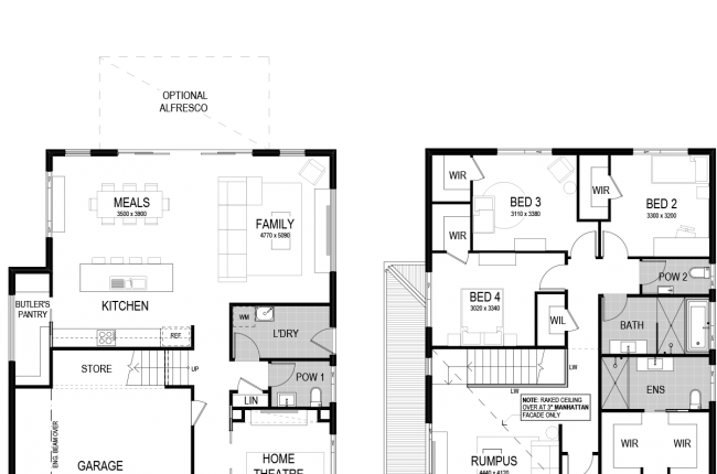cayman 287 floor plans with garage on the left
