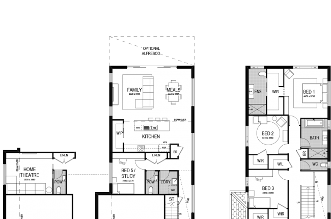 coolum 266 floor plans with garage on the left