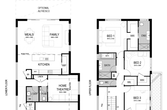 Coolum 266 floor plans option B