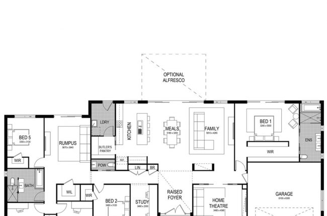 single storey floor plans