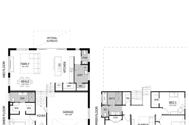 two storey house plans