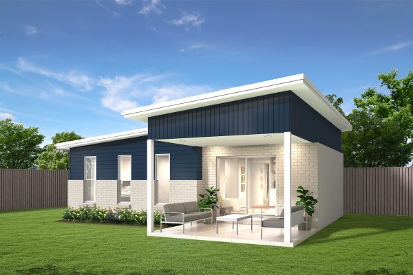 the bungalow granny flat in the retro facade