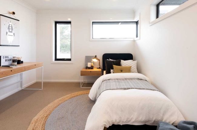 Coolum 266 kids room with teddies and pillows