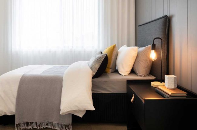 Coolum 266 bedroom with bedside lights