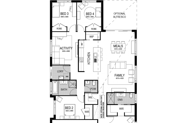 southport 217 floor plan with garage on the left