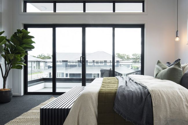 Cayman 349 master bedroom with incredible view