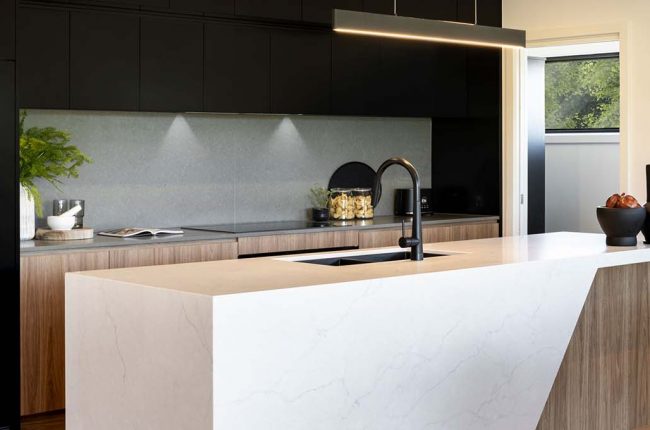 open plan kitchen