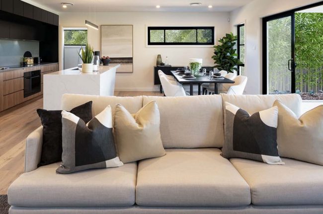 open plan lounge area