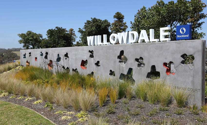 willowdale sign near stockland