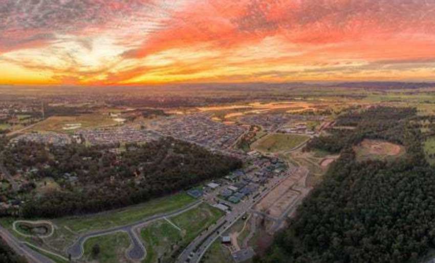 waterford estate from aerial view
