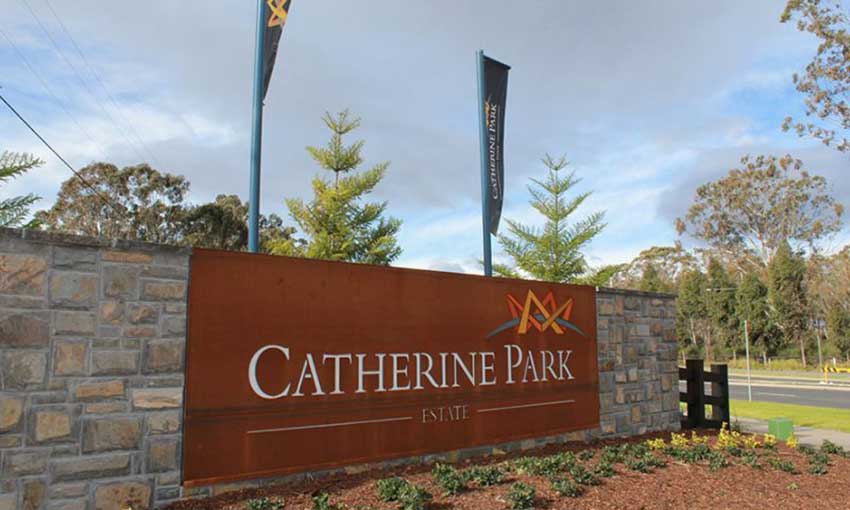 catherine park estate sign