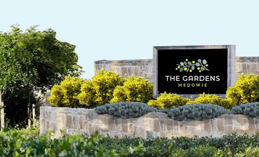the gardens medowie signage