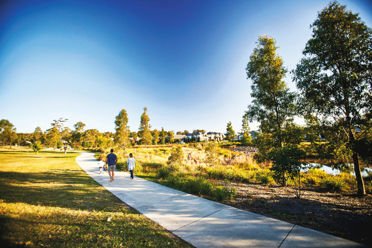 walking track at waterford estate