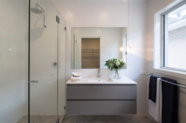 Riviera 1 262 bathroom with frameless shower