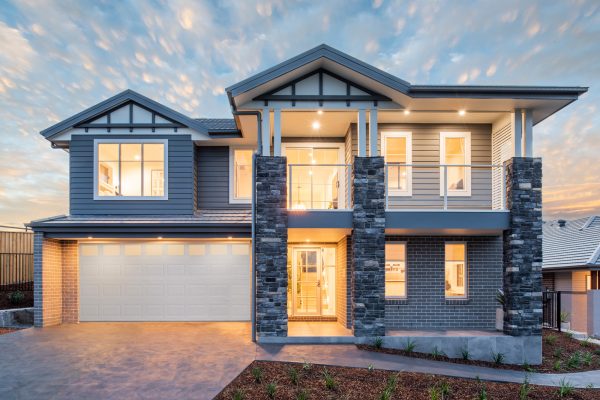Riviera 1 261 display home at twilight
