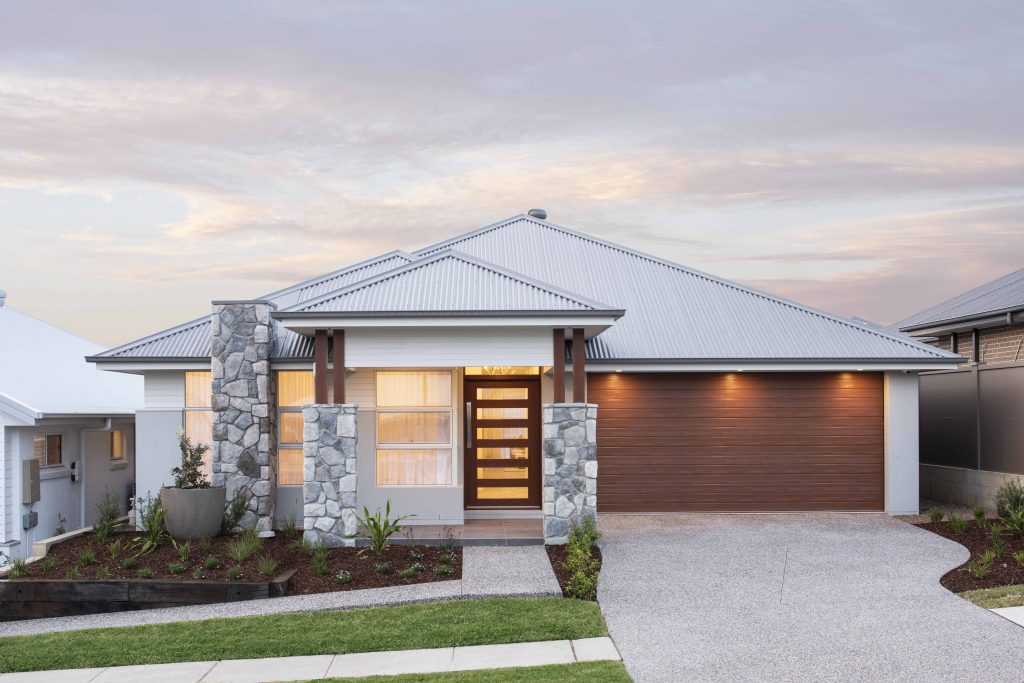 colorond roof on display home