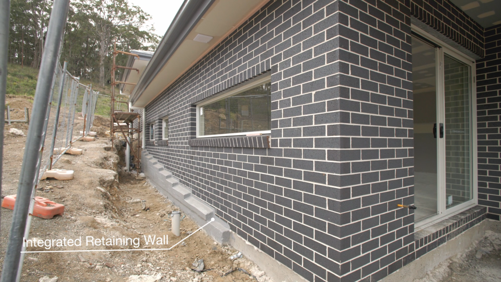 integrated retaining wall