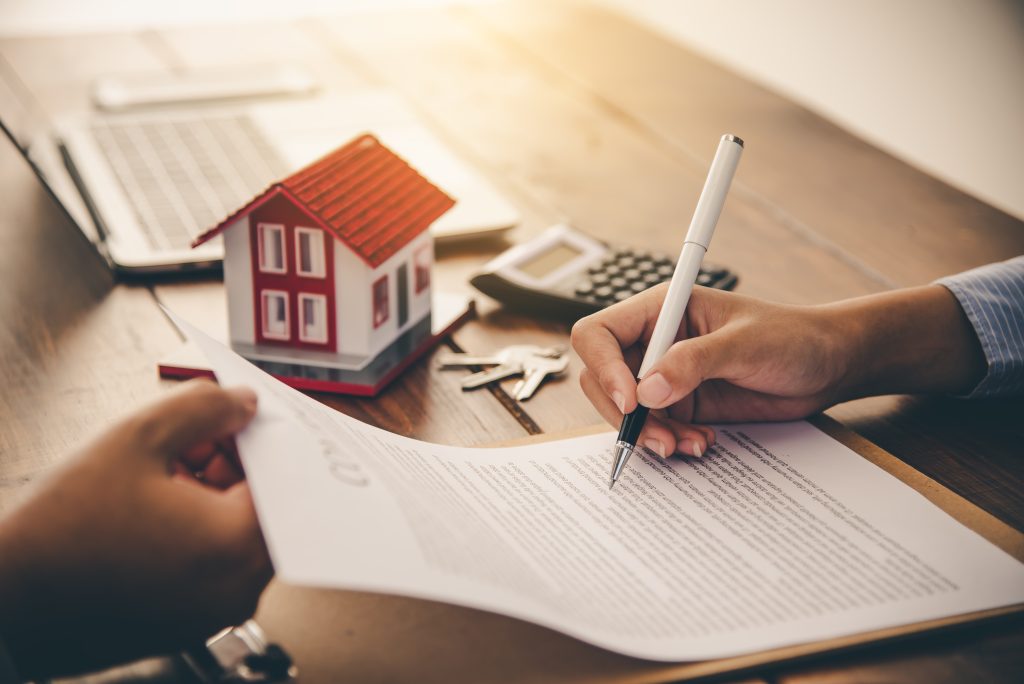 signing construction loan documents
