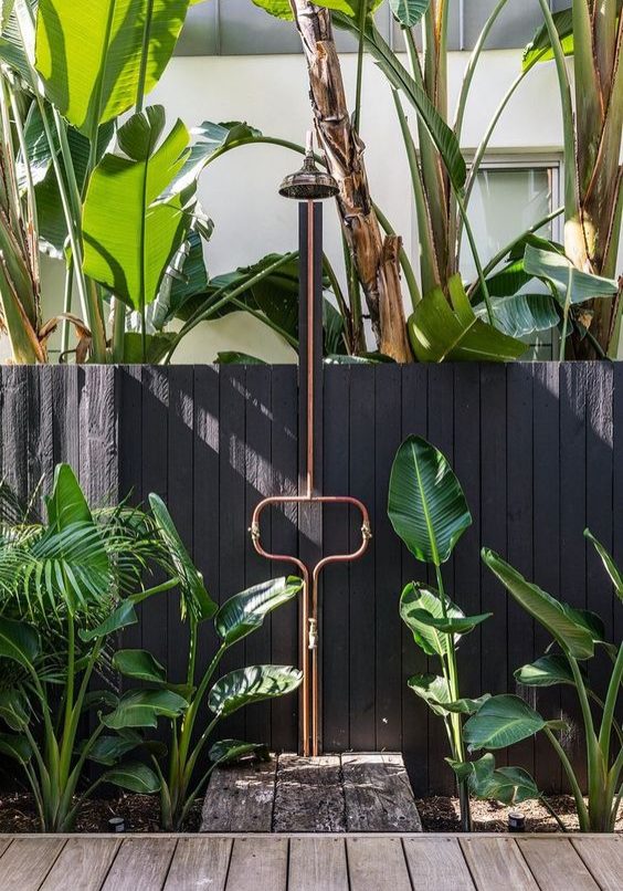 Garden outdoor shower